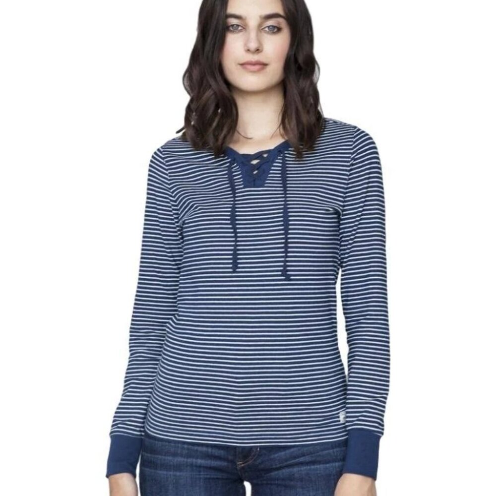 Kimes Ranch Amador Henley Indigo Stripe Size XXL XX-Large NEW NWT